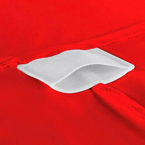 Mantel Rojo Elástico 6ft Para Mesa Rectangular Eventos, Boda