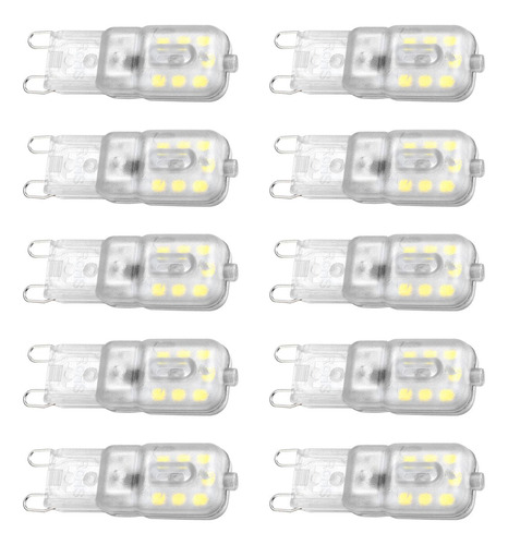 10 Uds. Bombilla Led G9 Bombilla De Maíz, Lámpara Blanca