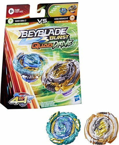 Beyblade Burst - Vanish Cobra Vs Katana Muramasa - Hasbro Color Azul