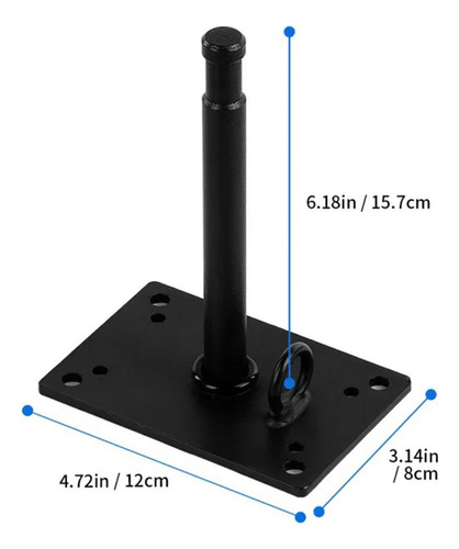 Para Placa De Montaje En Pared Con 4,72 X 3,15 X 6,18