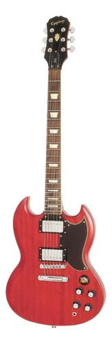 Guitarra elétrica Epiphone SG Worn G-400 de  mogno worn cherry com diapasão de pau-rosa