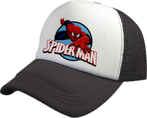 Gorro Gorra Jockey De Malla Spiderman Nombre