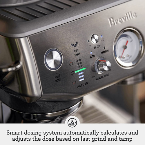 Breville Cafetera Express Barista Express - Acero Inoxidable Color Plateado