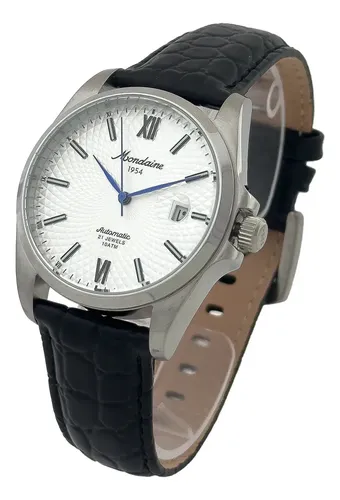 Relógio Mondaine Automático 32993g0mvnc7 Couro Crocodilo Preto