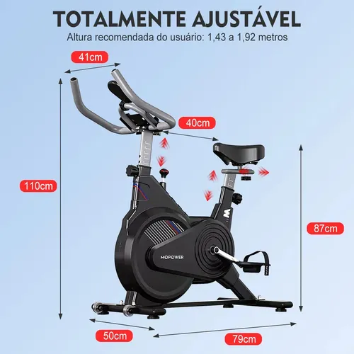 Bicicleta Spinning Python Fly Resitência Mecânico Preto 150kg