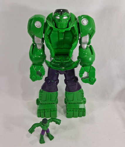 Boneco Marvel Playskool Mega Armadura Hulk Hasbro 2015 (Usado)