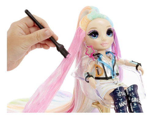 Imagen 5 de 8 de Muñeco Rainbow High Fashion Salon Playset 567448
