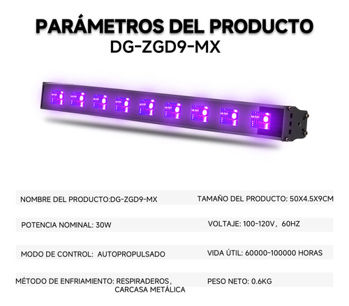 Barra De Luces Led De Dj Zyd9 Led Para Escenario Ambientes