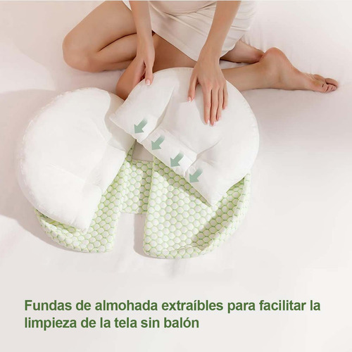 Cojín Almohada Maternal Ajustable Extra Suave- Multiusos