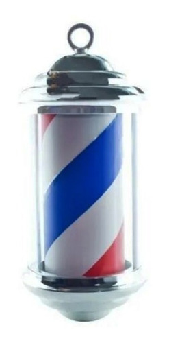 Caramelo Giratorio Para Barbería Con Luz Led Mini