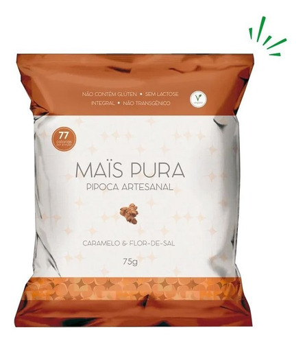 Maïs Pura Pipoca Artesanal de caramelo & flor de sal con 75g