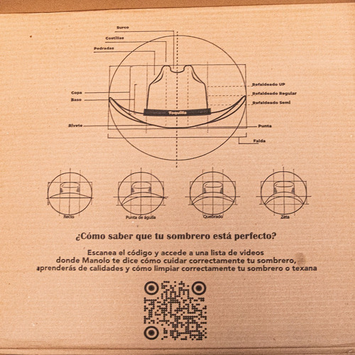 Caja Para Sombreros La Nutria Delux Negro Único