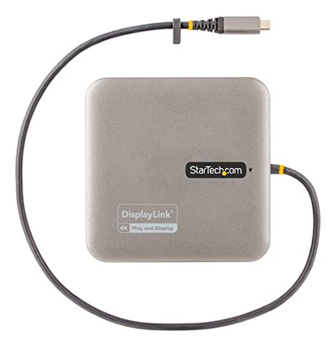 Startech.com Adaptador Multipuerto Usb C, Dual 4k 60 Hz Hdmi