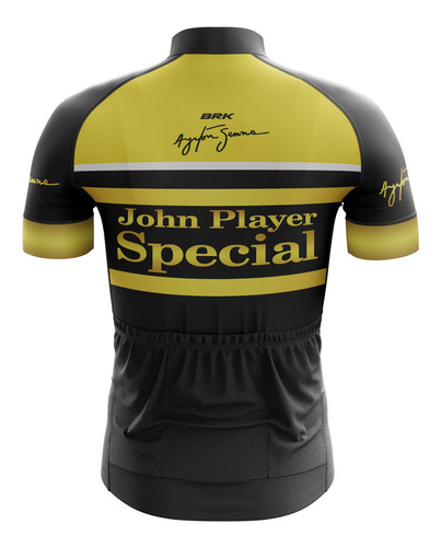 Imagem 2 de 3 de Camiseta Ciclismo Brk Ayrton Senna Com Fpu 50+