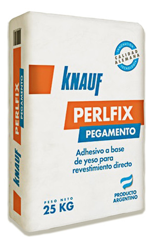 Masilla De Agarre Perlfix 25kg Para Placas De Yeso