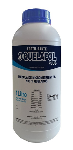 Fertilizante Mineral Anti Stres Quelafol 1l Cultivo Organico