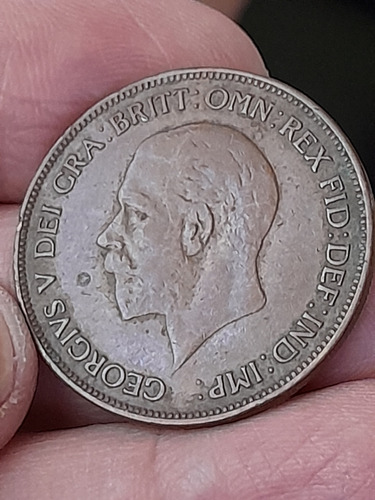 Moneda Inglaterra 1 Penny 1928 Km#826 Ref 482 Libro 3