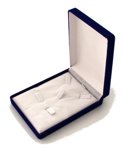 Imagen 3 de 9 de Set 6 Cajas De Terciopelo Para Conjunto Joyas 8x12 Azul
