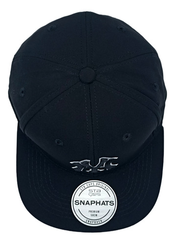 Gorra Letras Ajustable Unisex Bordada Unitalla Negro Unitalla