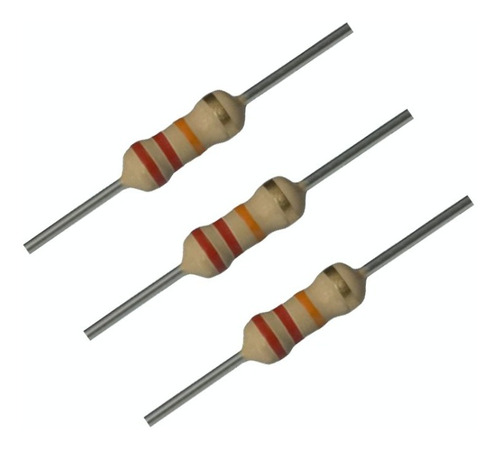 22k Resistencia De Carbon 22kohm 1/2w 0,5w Pack De 40