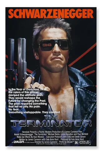 Poster Cartaz O Exterminador Do Futuro - 60x90cm | MercadoLivre