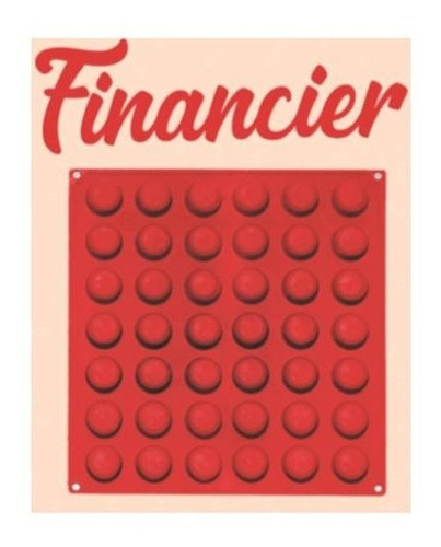 Forma Silicone Minifinanciers -335x270 Mm -42 Cavid.30x15 Mm