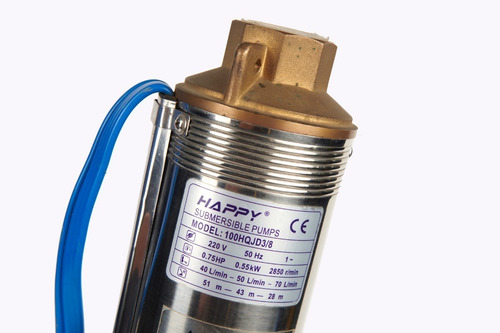 Bomba Sumergible Pozo Profundo 1.5hp 220v Happy