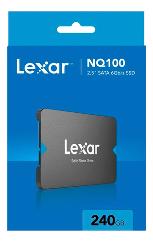 Disco Solido Ssd Interno Lexar Nq100 240gb 6gb/s 550mb/s