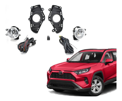 Kit Faros De Niebla Compatible Rav4 2019 2020 2021.