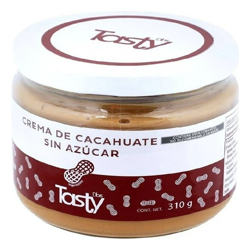 Crema De Cacahuate Tasty Diabetics Sin AzĂșcar 310 G