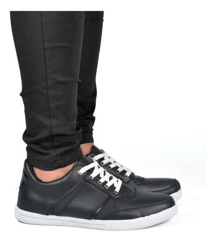 Zapatilla Urbana Hombre Eco Cuero Liviana Comoda Wolf 430