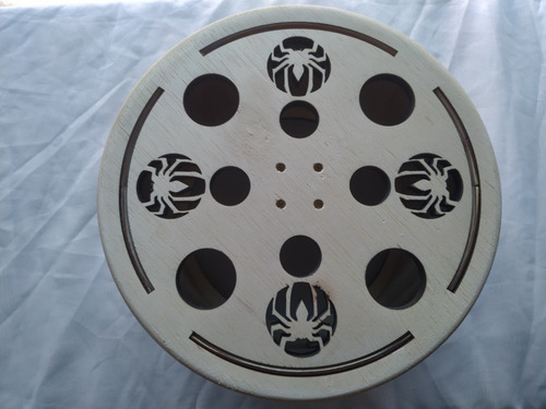 Carretilha De Madeira Para Pipa 25 Cm Com Rolamento