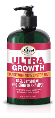 Difeel Ultra Growth Basil & Castor Oil Pro Growth Shampoo 12