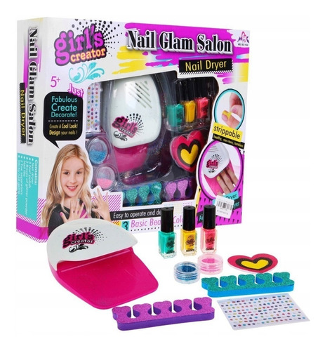 Kit/ Set De Uñas Para Niñas Juguete Con Accesorios