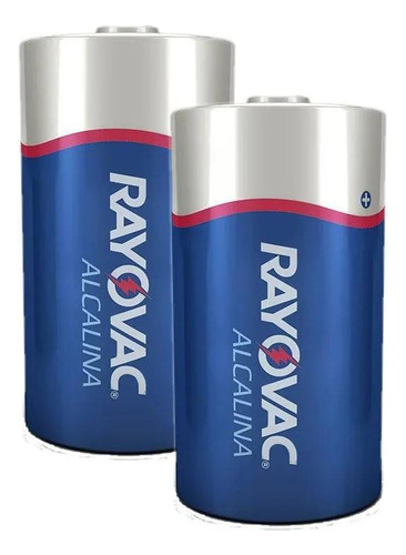 2 Pilha Grande D Rayovac Alcalina Lr15