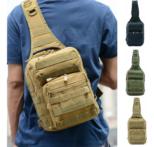 Bolso De Pecho Militar De Hombro Táctico Para Hombre Molle O