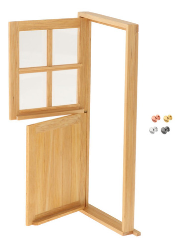Puerta De Casa De Muñecas Con Manija De Puerta, Accesorios