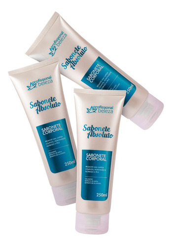 Kit 03 Sabonete Corporal Absoluto Com Colágeno 250ml