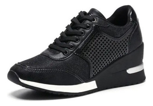 Zapatillas Informales Transpirables Con Tacón De Cuña De Tal