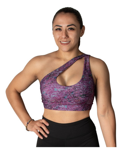 Top Mujer Brasier Deportivo Un Hombro Sujetador Gym Nemi.fit