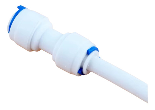 Conector Rapido Manguera 1/4 X 1/4 Recto Osmosis Bomba Agua Color Blanco