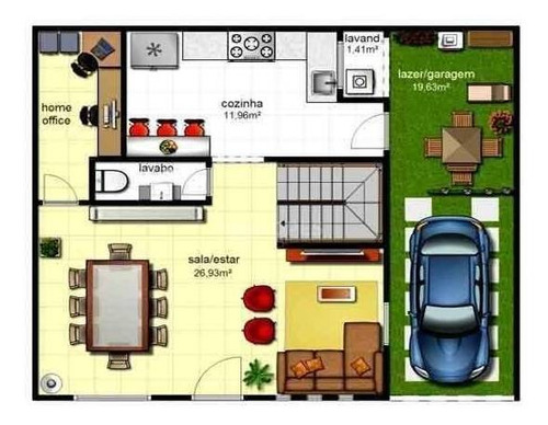 Imagem 9 de 10 de Casa Duplex, 1° Locação, Com 3 Quartos, 91 M² Por R$ 650.000,00 - Mata Paca - Niterói/rj - Ca13968