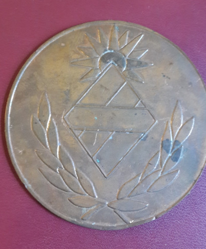 Medallón Escudo Cobre, 88 Mm, Foto, Ne243