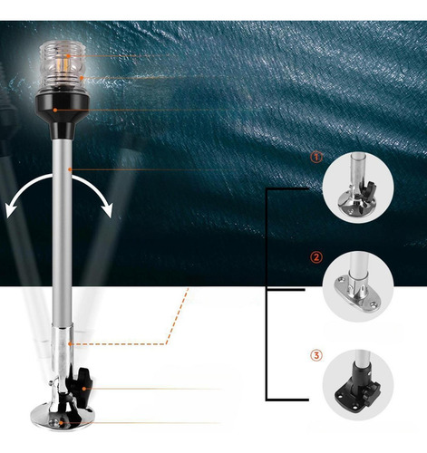 Luz De Popa Para Barco, Luz De Ancla Longitud 303 Mm