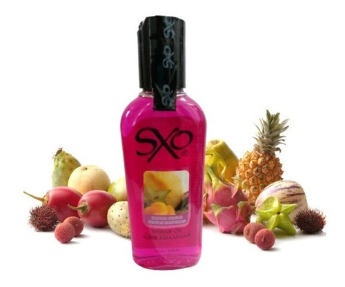 Lubricante Para Masaje Comestible Distintas Frutas Sxo 120ml Sabor F. Exoticas