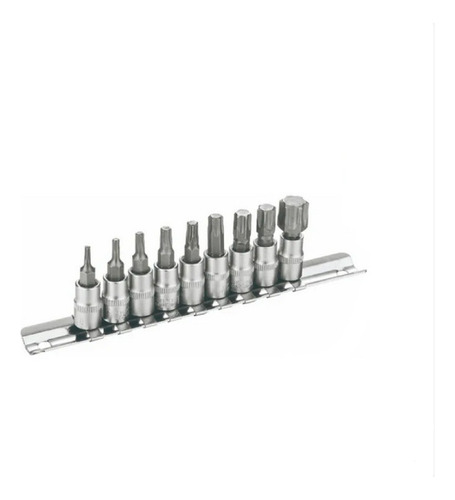 Juego De Llave De Vaso Torx 1/4  9pcs. (hoteche)