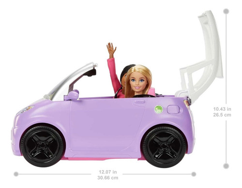 Barbie Vehículo Para Muñecas Color Morado