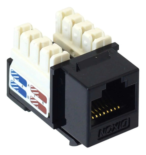Conector Jack Rj45 Cat 6 Negro Kj8-c6-us/bkn Dixon Mihaba