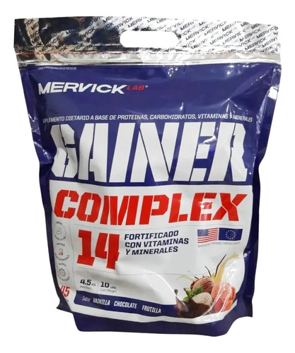 Gainer Complex 4.5 Kg Mervick Vitaminas Whey Carbos Amino