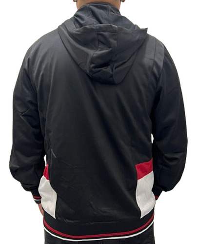Jaqueta Trilobal Com Capuz São Paulo Fc Masculino - Preto E